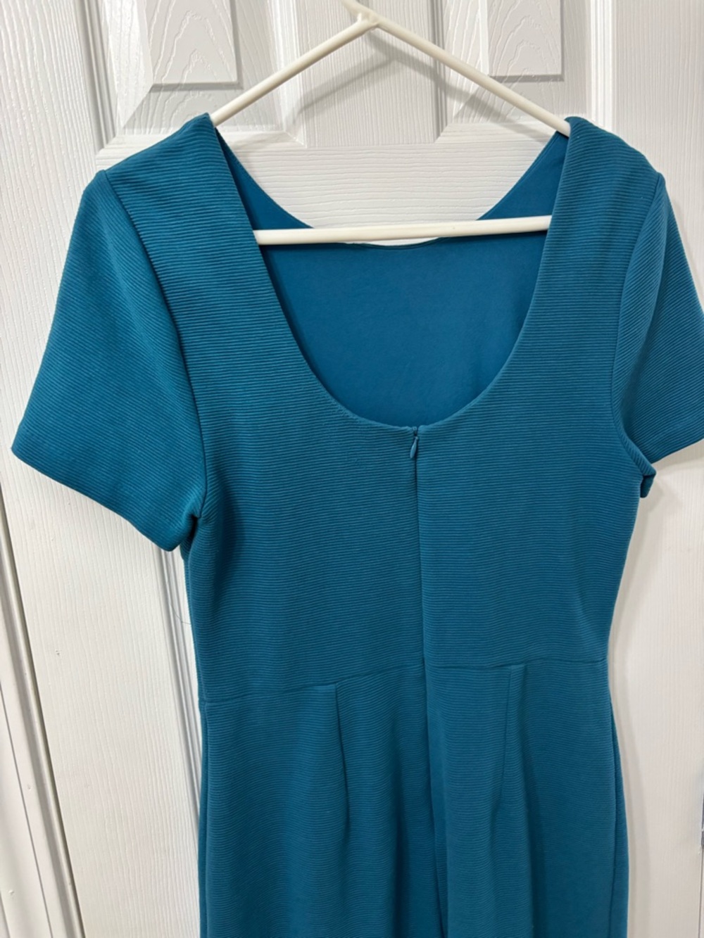 Boden Elsa Ottoman Dress Teal Short-Sleeve Sheath Dress Women’s Size 10 Reg - Picture 7 of 10